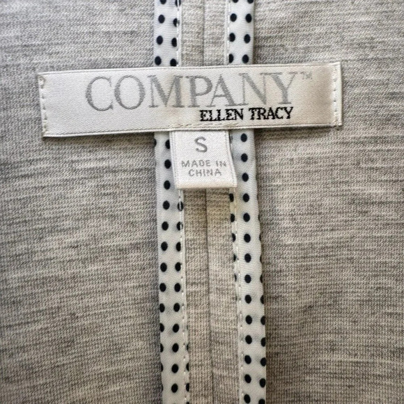 Ellen Tracy Company French Long Sleeve Jacket Gray Size Small Blue - Picture 3 of 7